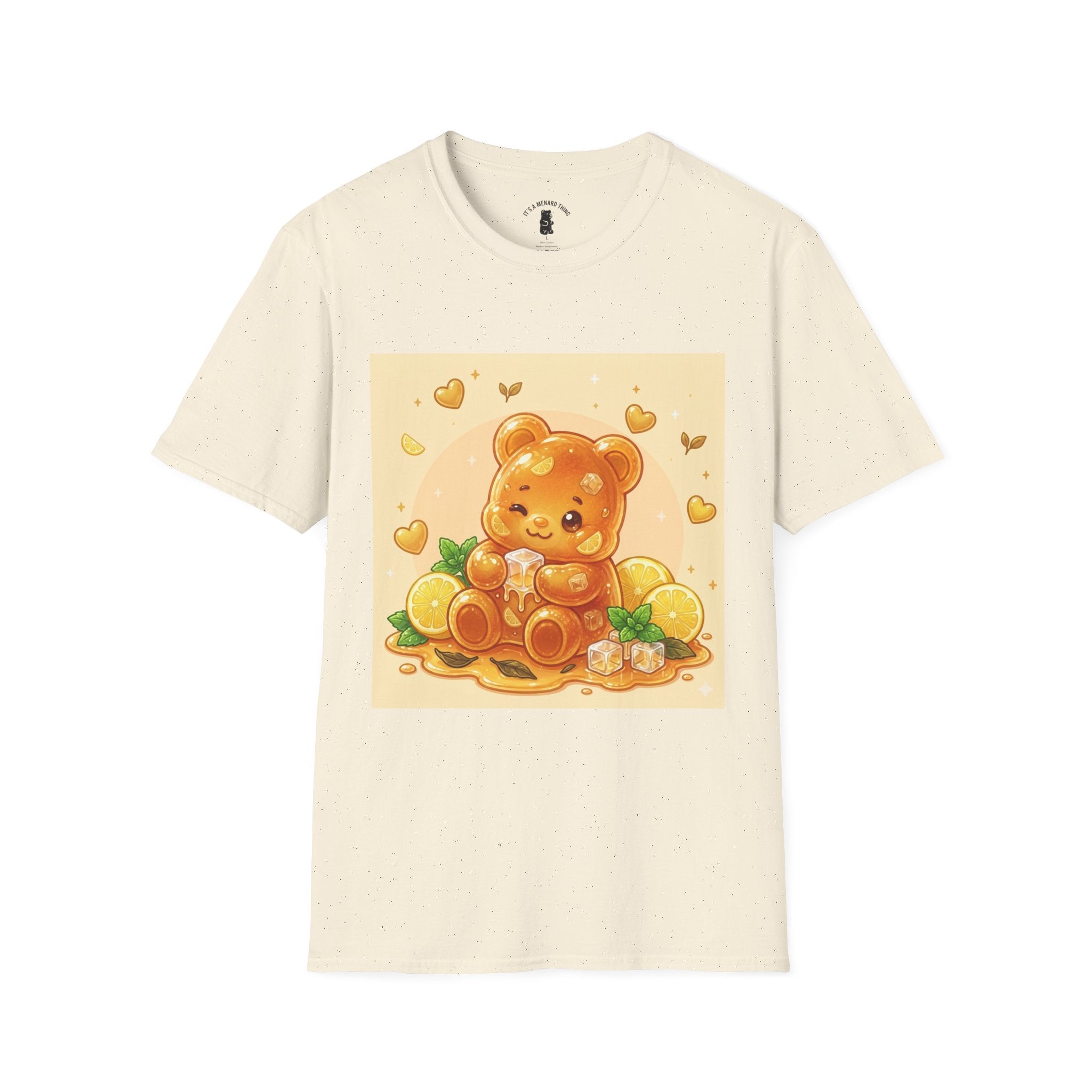 Honey Iced Tea on a Hot Day, Gooey Gummy Bear Tee — Cute Graphic T-Shirt