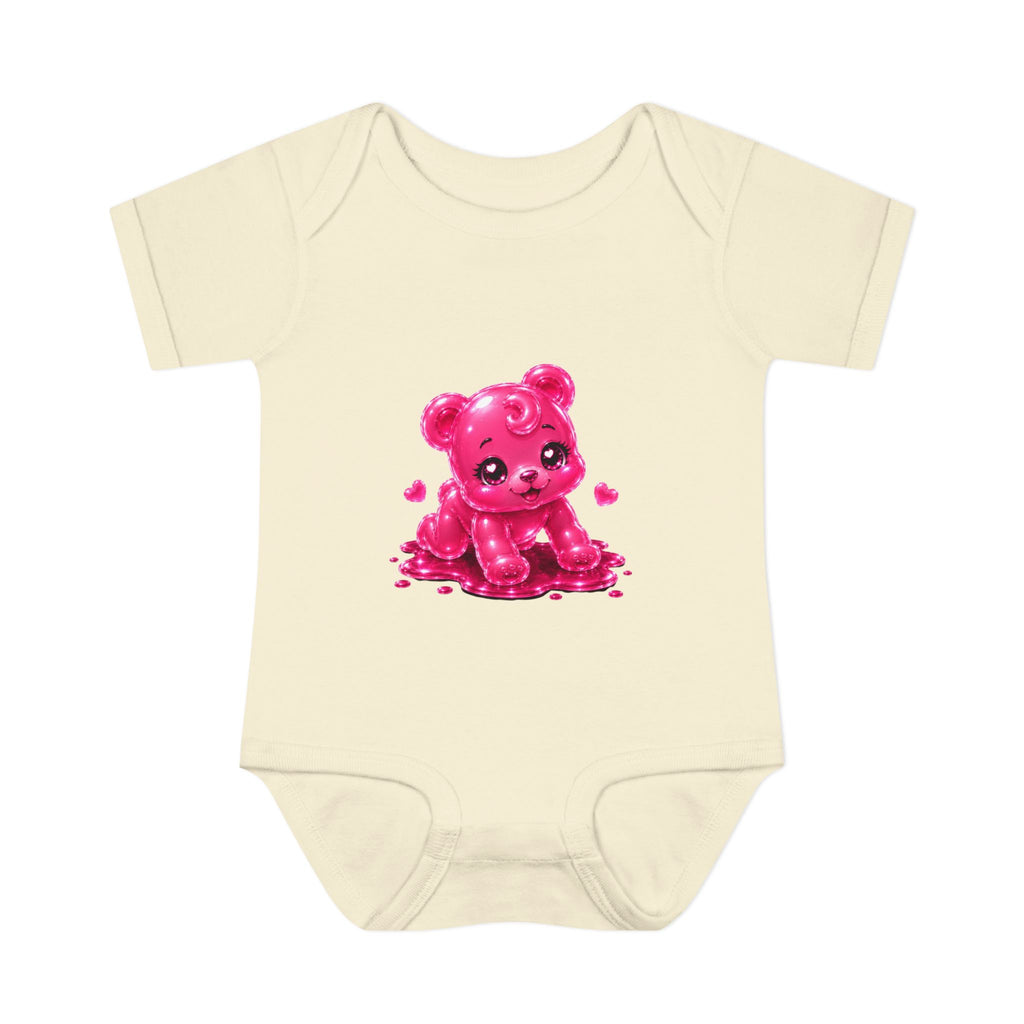 Pink Gummy Bear Infant Bodysuit - Cute Baby Shower Gift