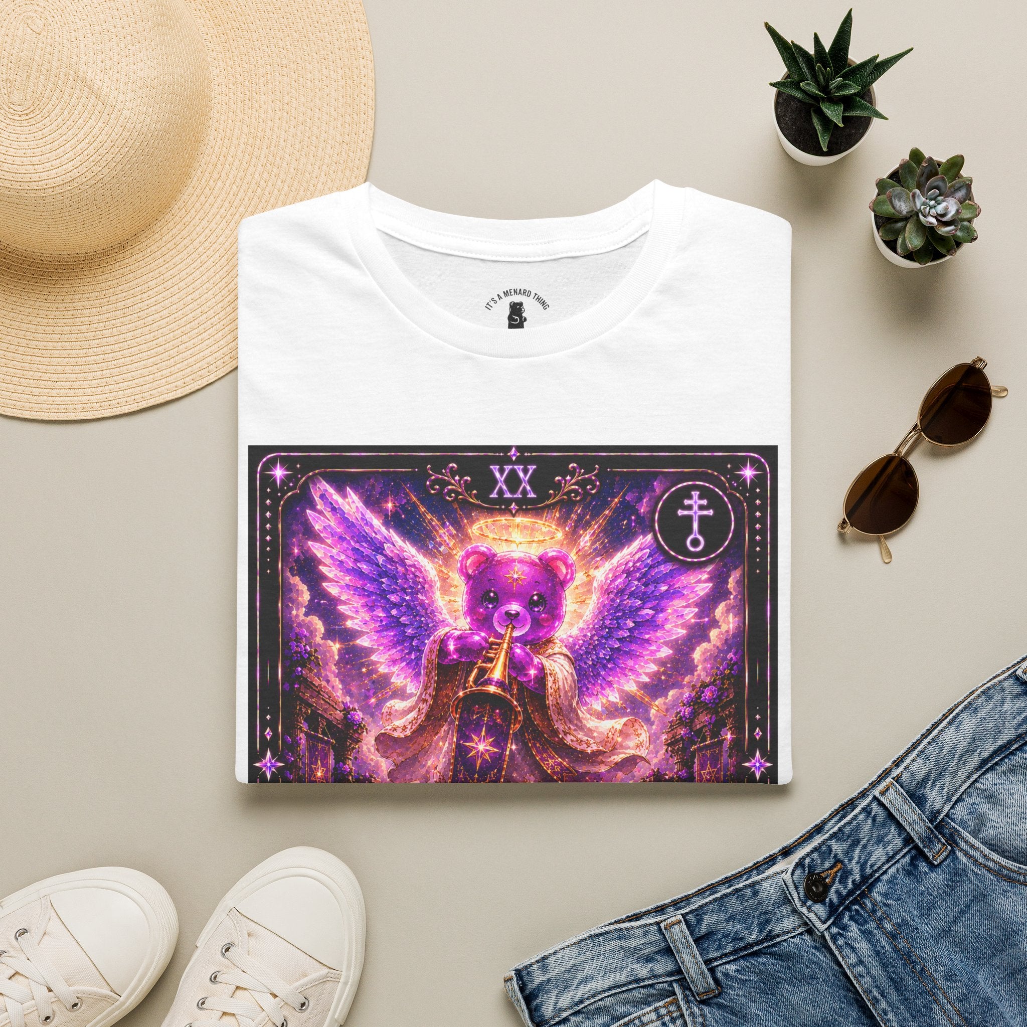 Judgment Tarot Mystic Purple Angel Oozy Bear Gummy Special Addition- Graphic Shirt