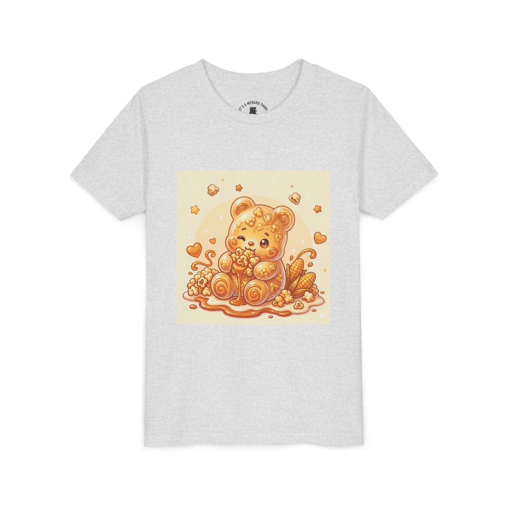 Caramel Corn Gooey Gummy Bear Graphic Youth Shirt