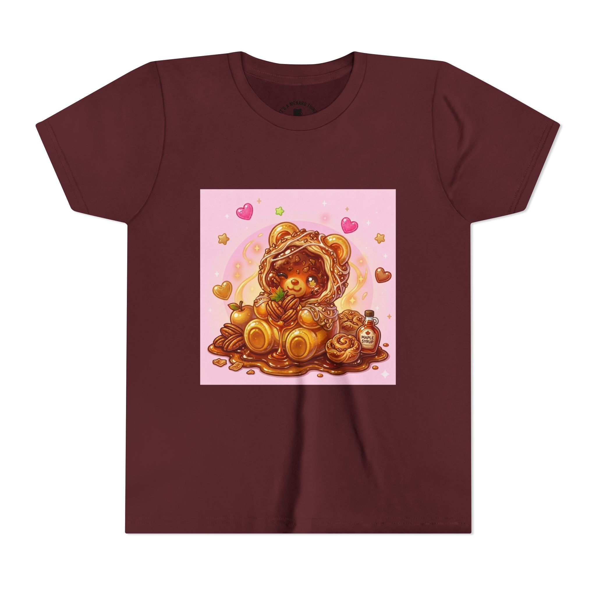 Cinnamon, Butter & Pecan Danish Gooey Gummy Bear Youth T-Shirt