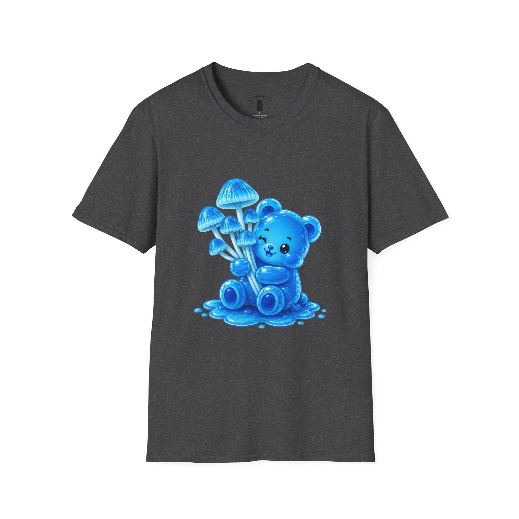 Small Cluster of Blue Mini pipe Mushrooms, Oozy Bear Special- Graphic Shirt