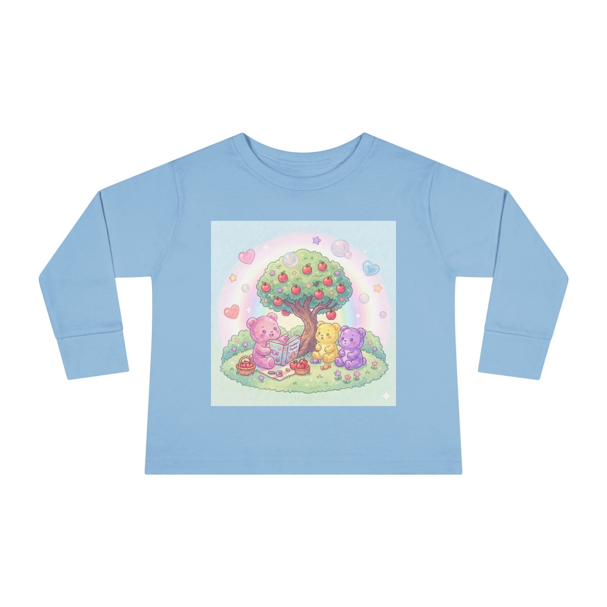Reading Stories Under the Apple Tree, Oozy Bear Friends- Graphic Long Sleeve Shirt