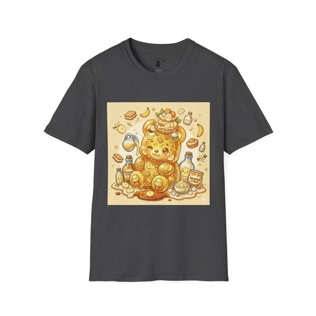 Banana Cream Pudding & Vanilla Cookies, Gooey Gummy Bear — Cute Cartoon T-Shirt
