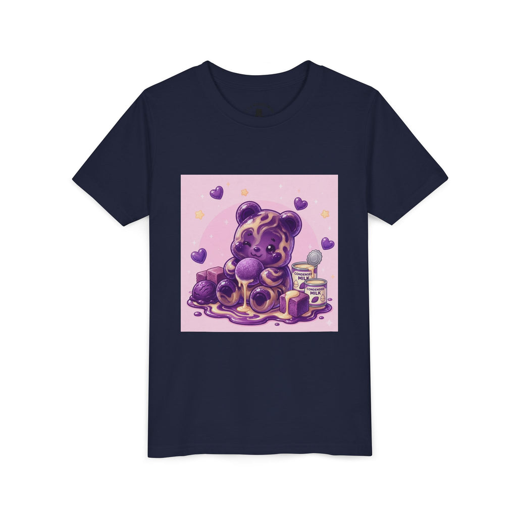Ube & Condensed Milk Snack roll Gooey Gummy Bear Graphic Youth T-Shirt