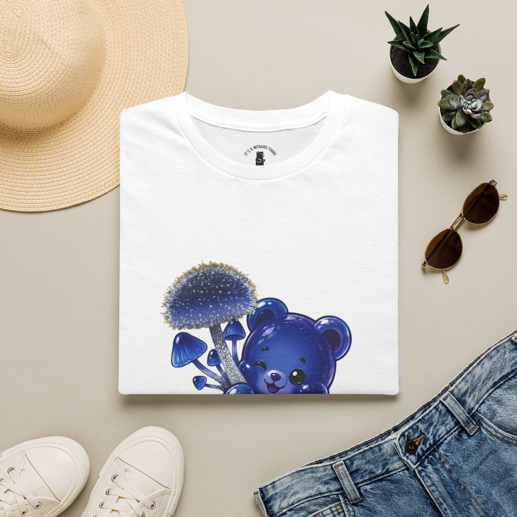 Special Small Blue Mushroom, Oozy Bears Gummy Friend- Graphic Shirt
