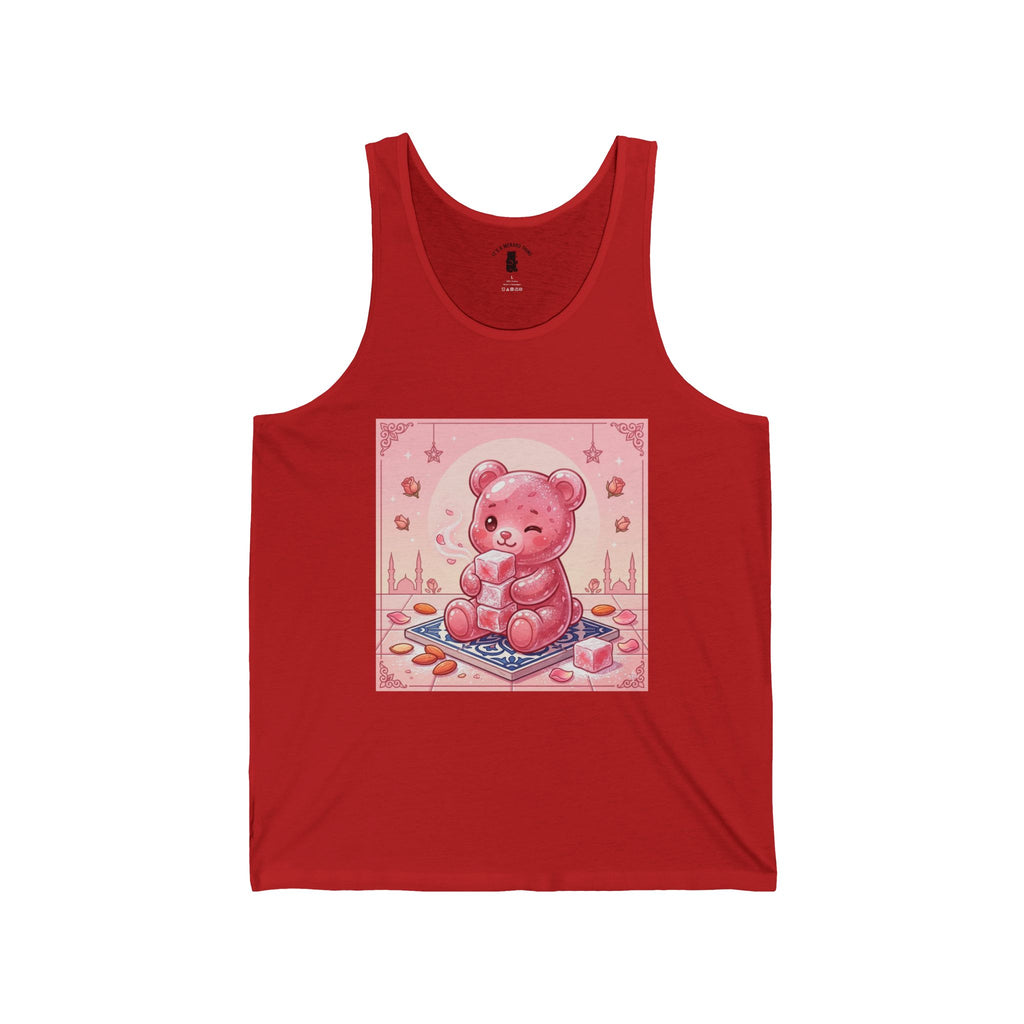 Rose Water Turkish Delight, Special Gooey Gummy Bear — Cute Illustration Tank Top