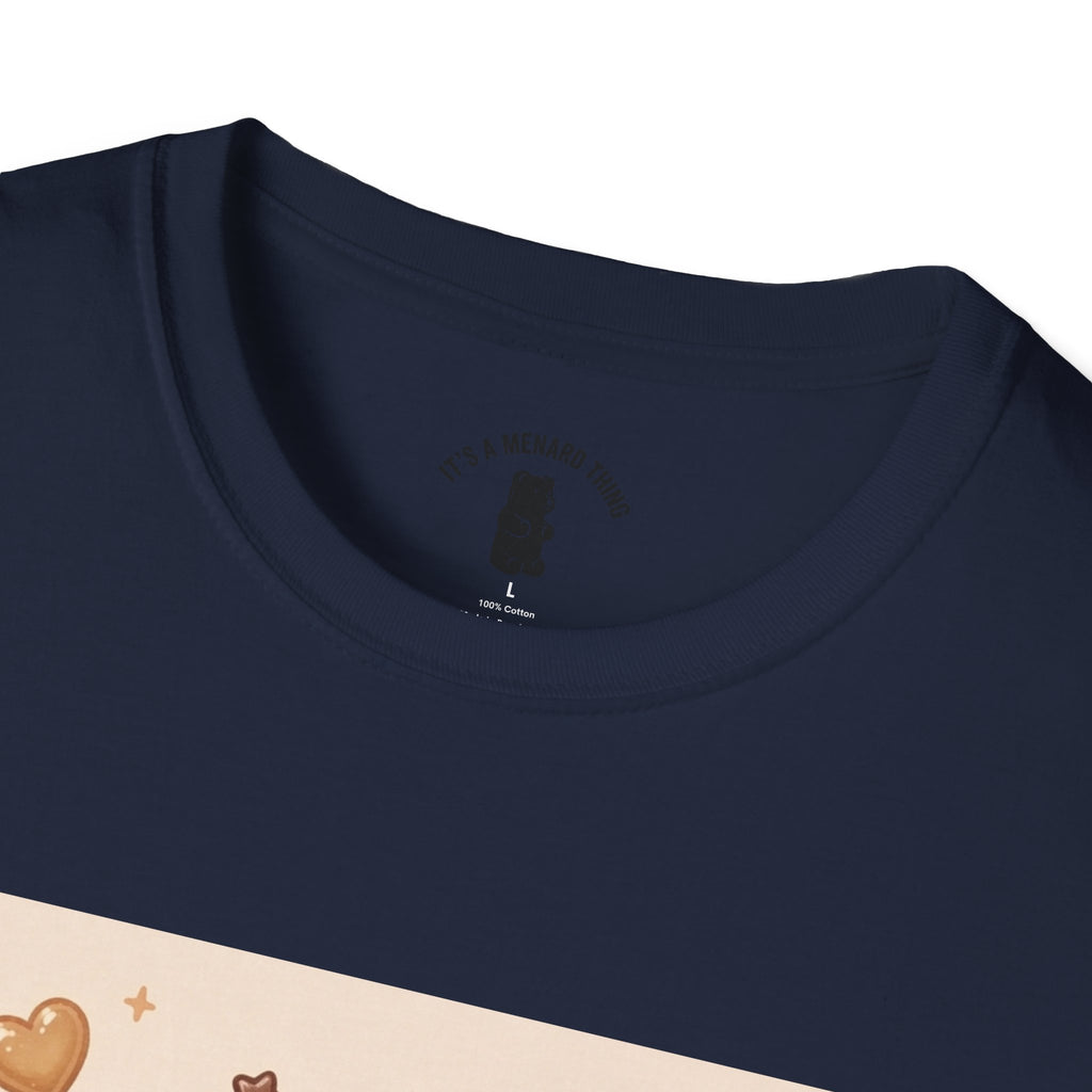 Cute Kawaii Gooey Gummy Milk Chocolate Milk Bear Cartoon Graphic T-Shirt
