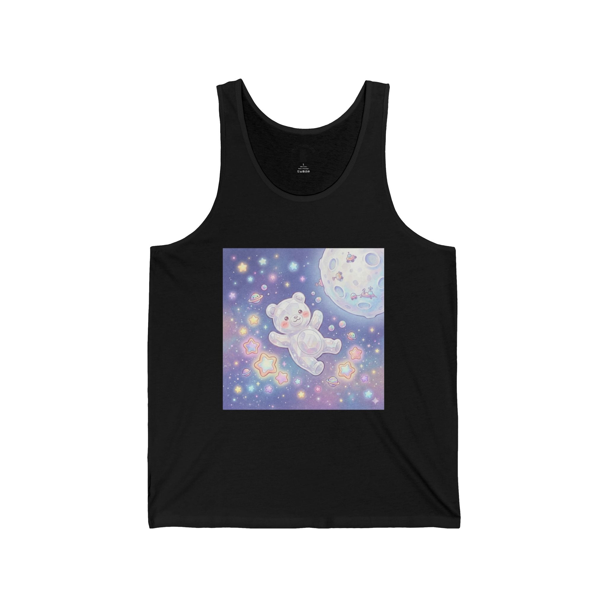 Take Me to The Moon, White Crystal Gooey Gummy Bear —Graphic Tank