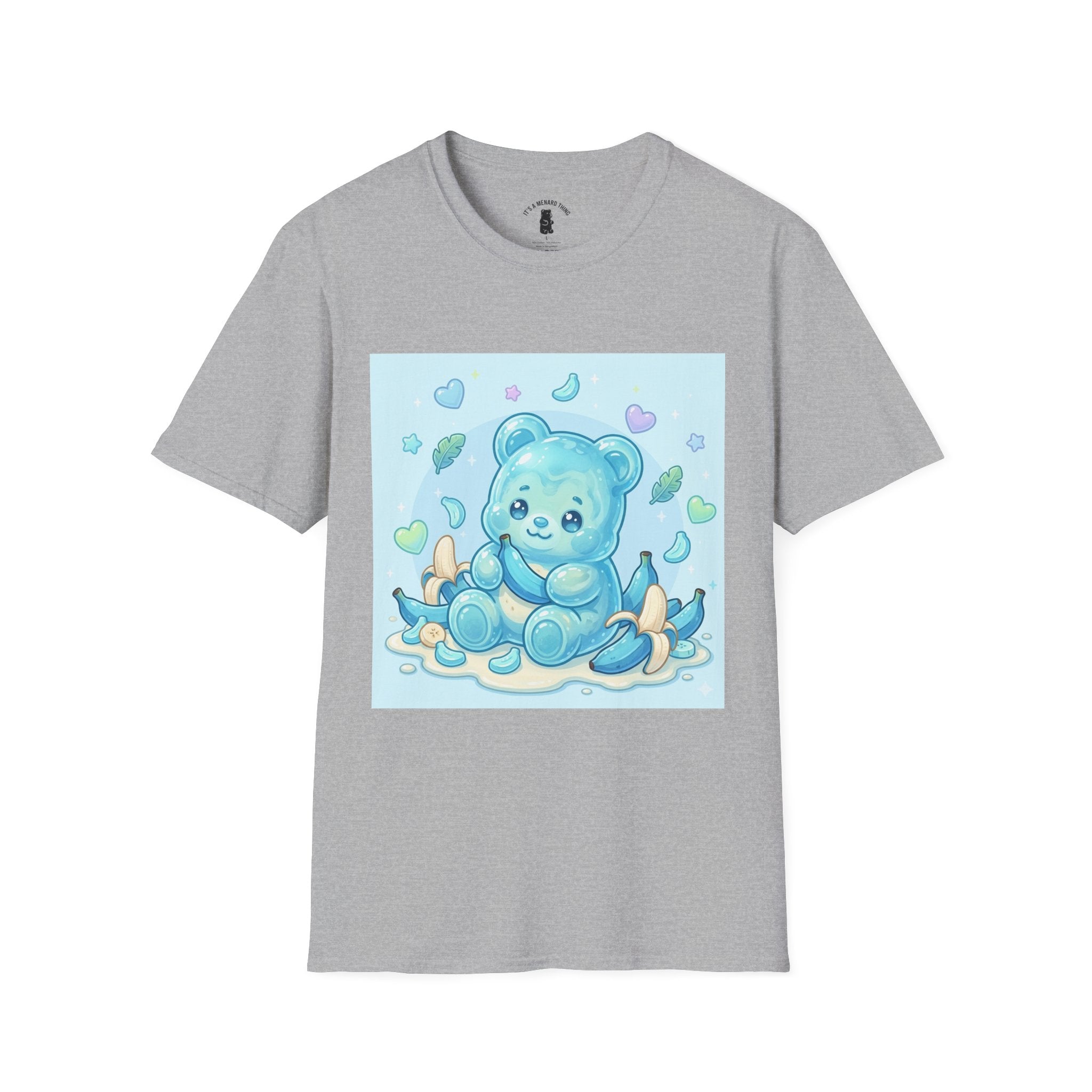 Exotic Blue Java Banana Baby Oozy Bear Friend- Kawaii Graphic Shirt