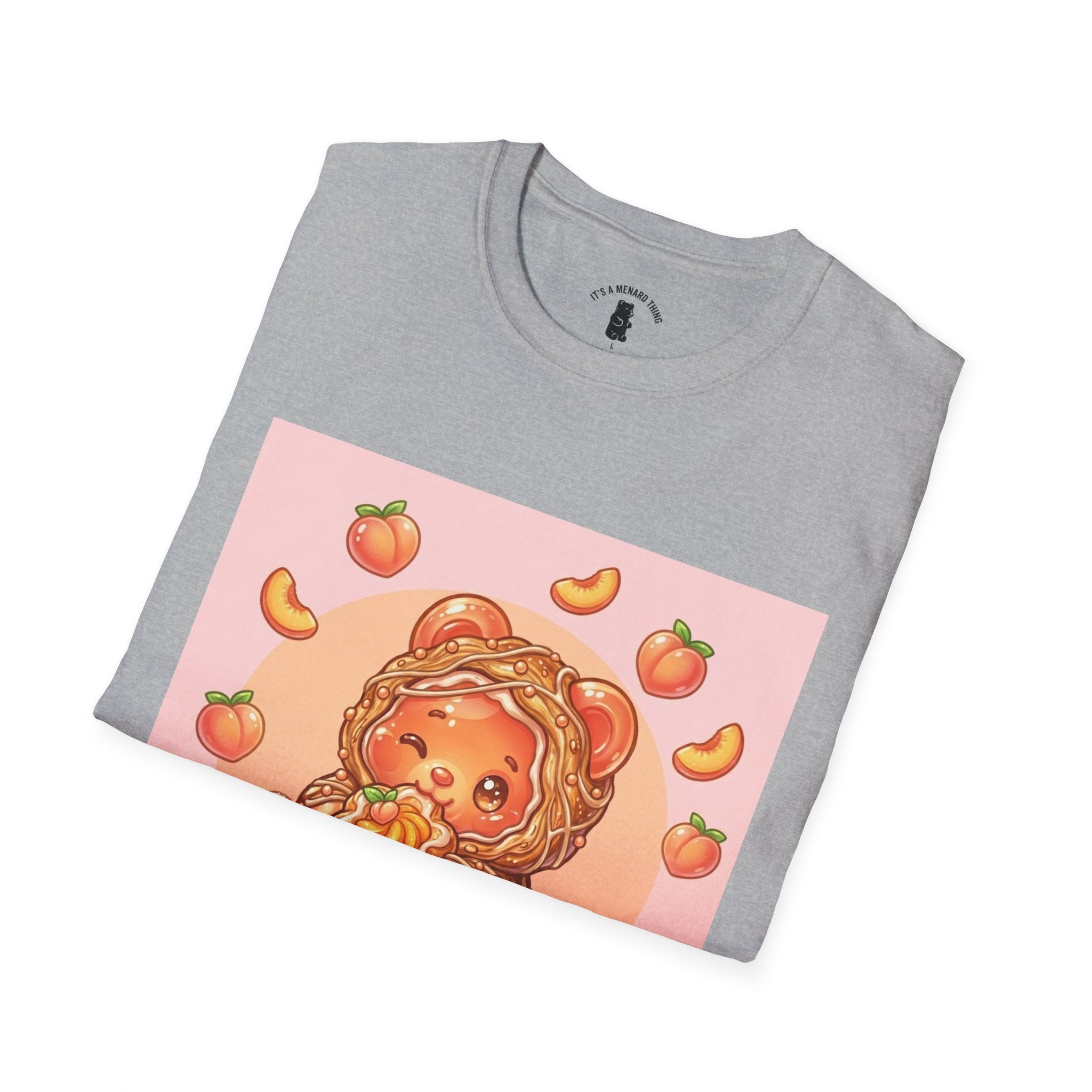 Peach Danish snack Gooey Gummy Bear — Cute Graphic T-Shirt