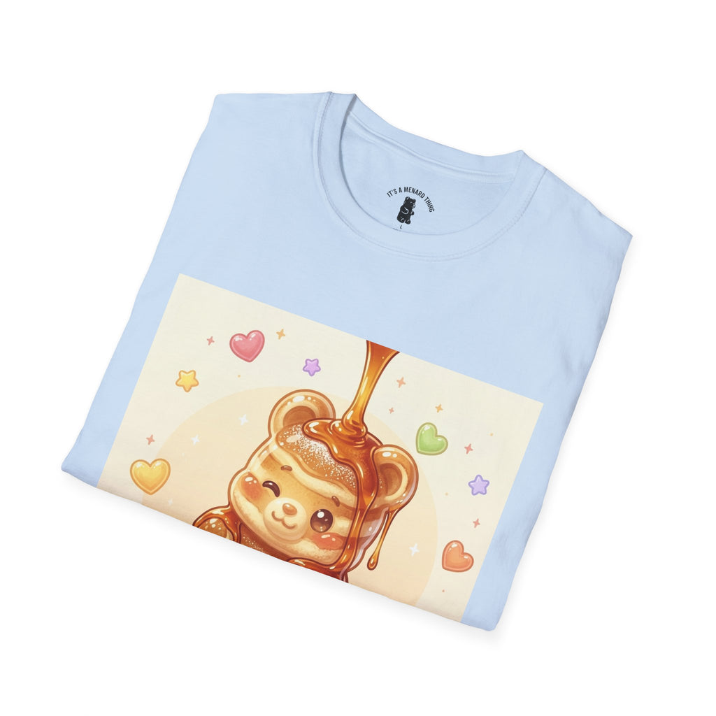 Cute Thick Fluffy Pancake Gooey Gummy Bear — Kawaii Illustration
