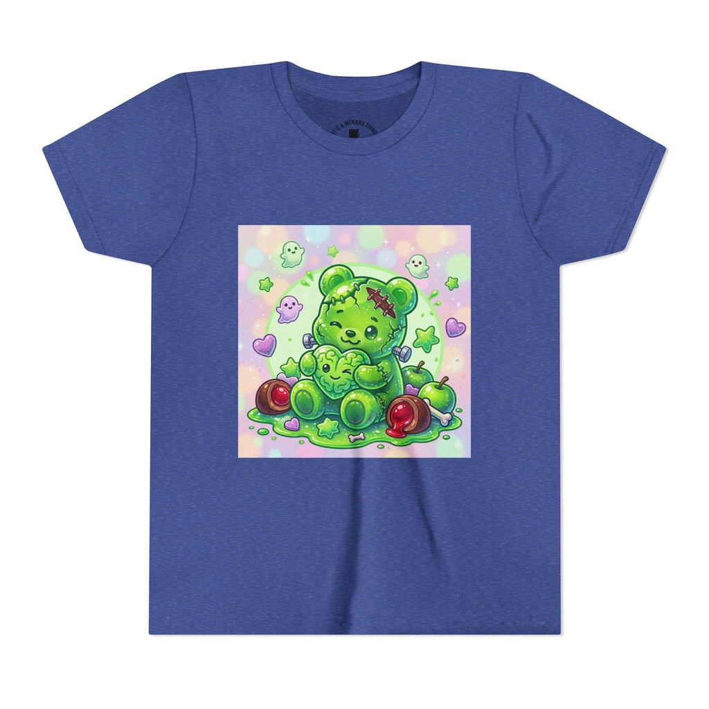 Franken-Gummy-Stein Gooey Bear-Youth Short Sleeve Shirt