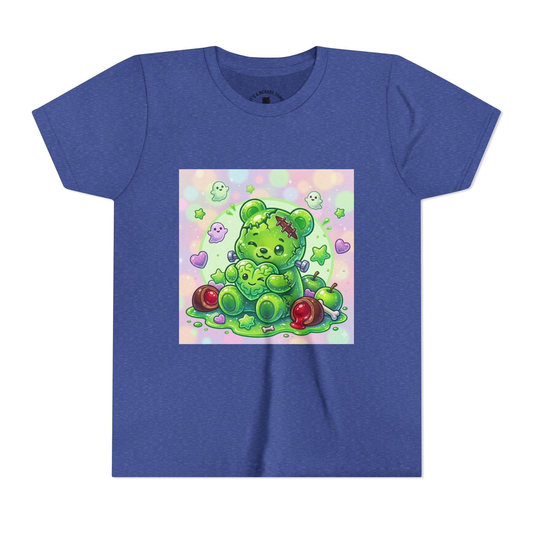 Franken-Gummy-Stein Gooey Bear-Youth Short Sleeve Shirt
