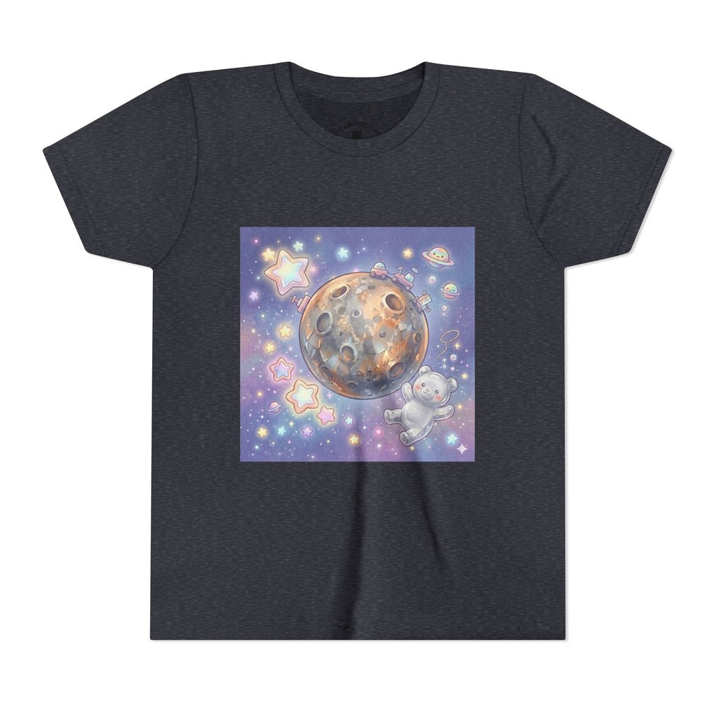 Lets Study Mercury, Silver Gooey Crystal Gummy Bear-Galaxy Graphic Youth Shirt