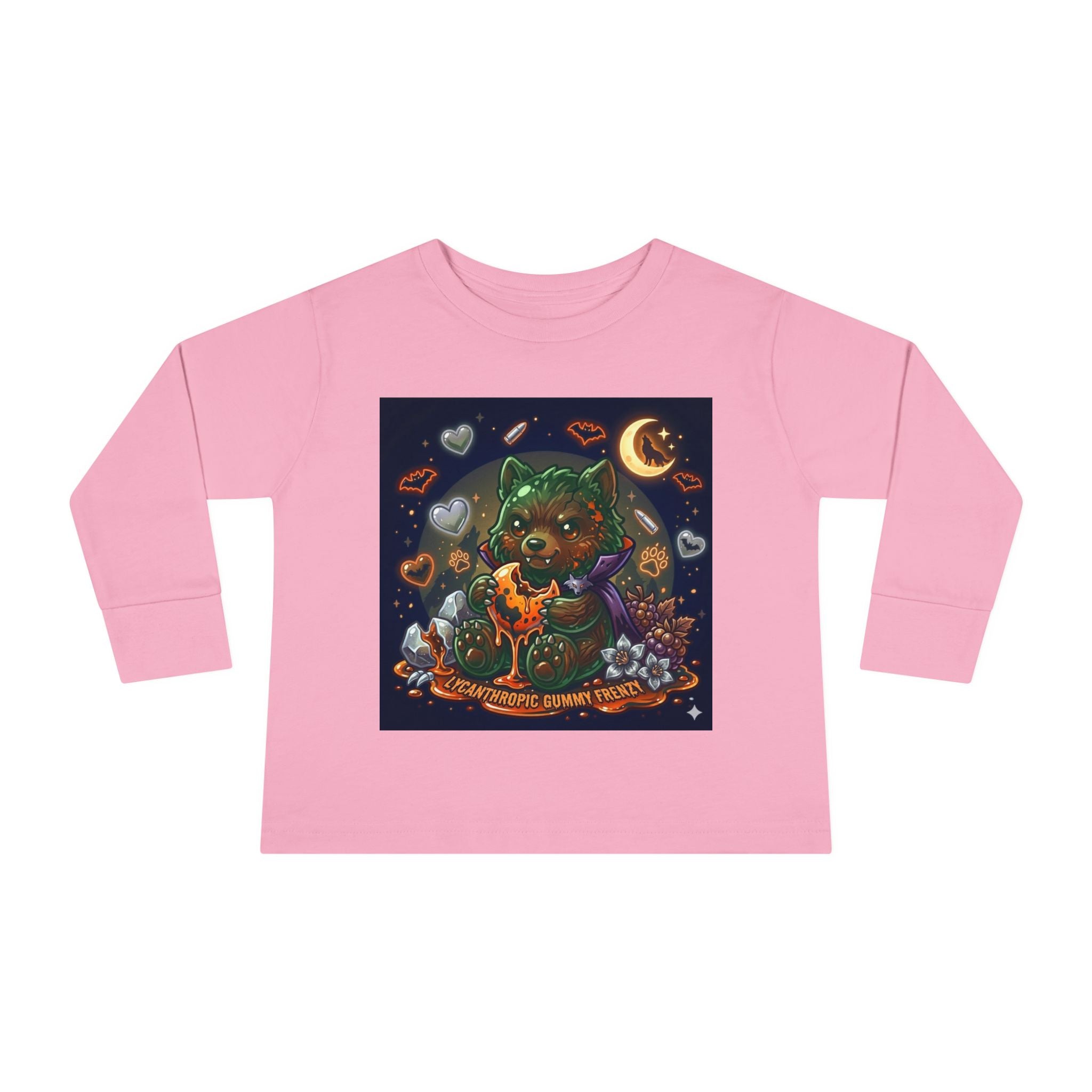 Werewolf Oozy Bear Gummy Halloween Special- Graphic Long Sleeve Shirt