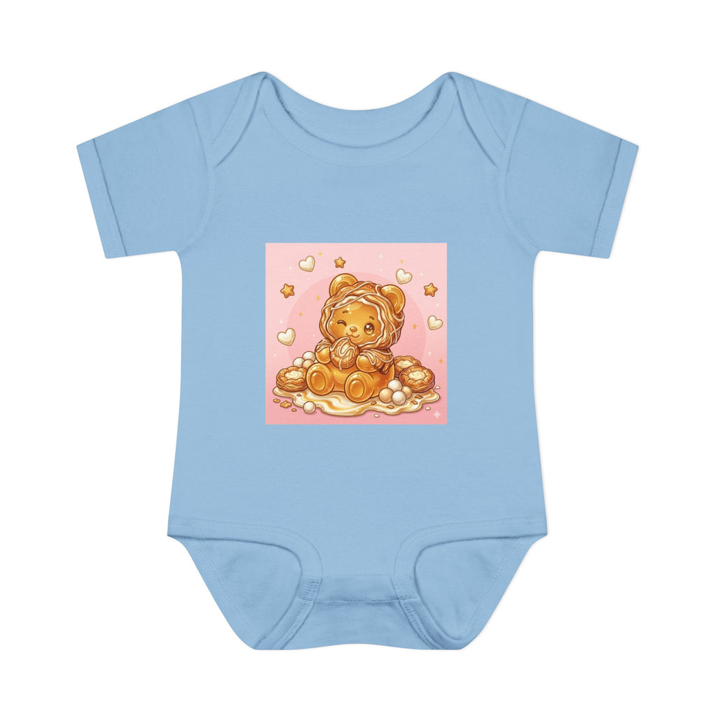 Cheese Danish Gooey Gummy bear in Puff PJs- Baby Onesie
