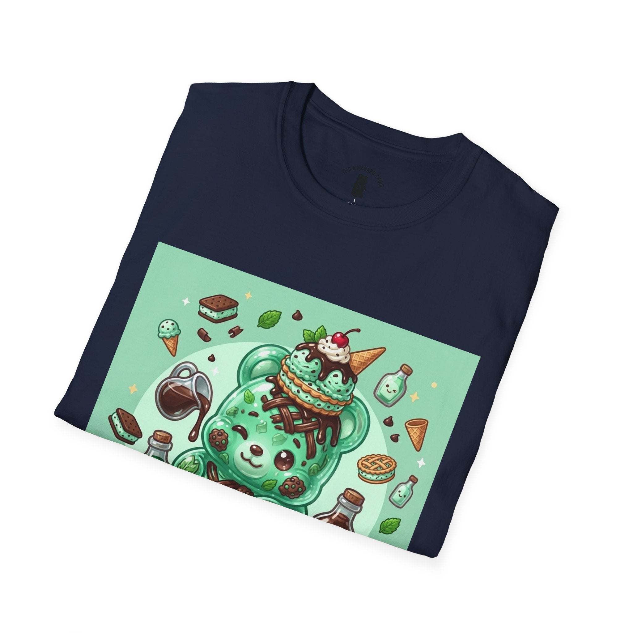Mint Chip Ice Cream, Exotic Gooey Gummy Bear — Kawaii Graphic Tee