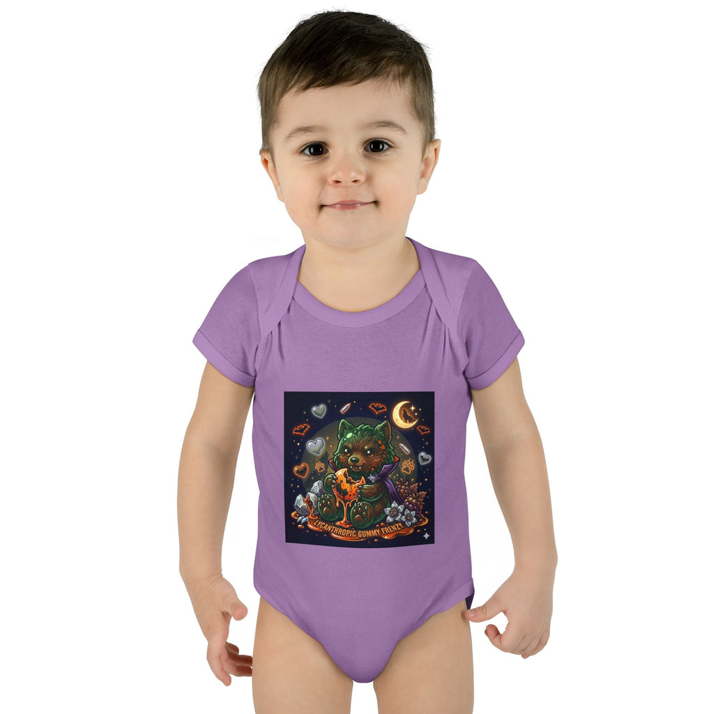 Baby Bodysuit — Cute Halloween Werewolf Gooey Bear