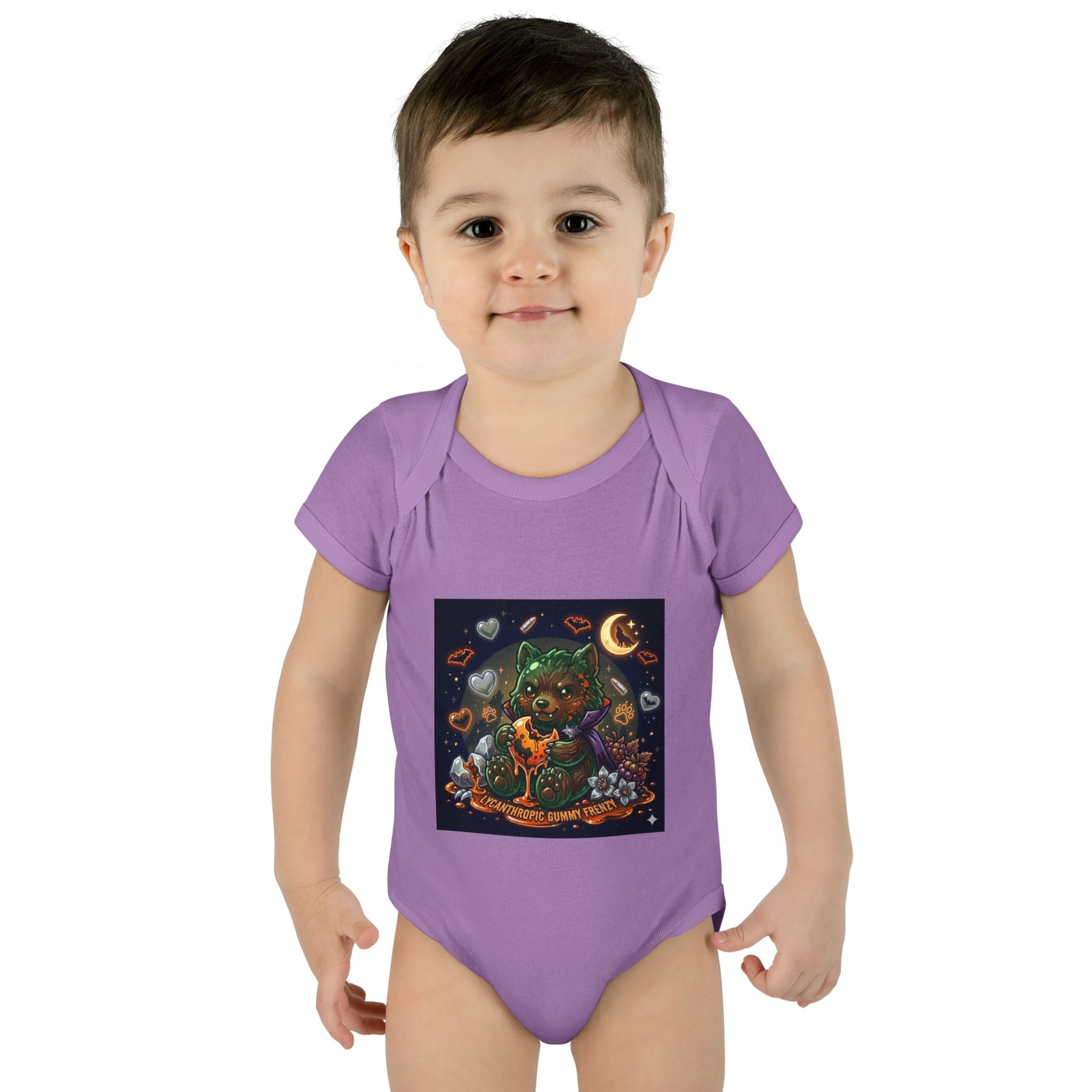 Baby Bodysuit — Cute Halloween Werewolf Gooey Bear