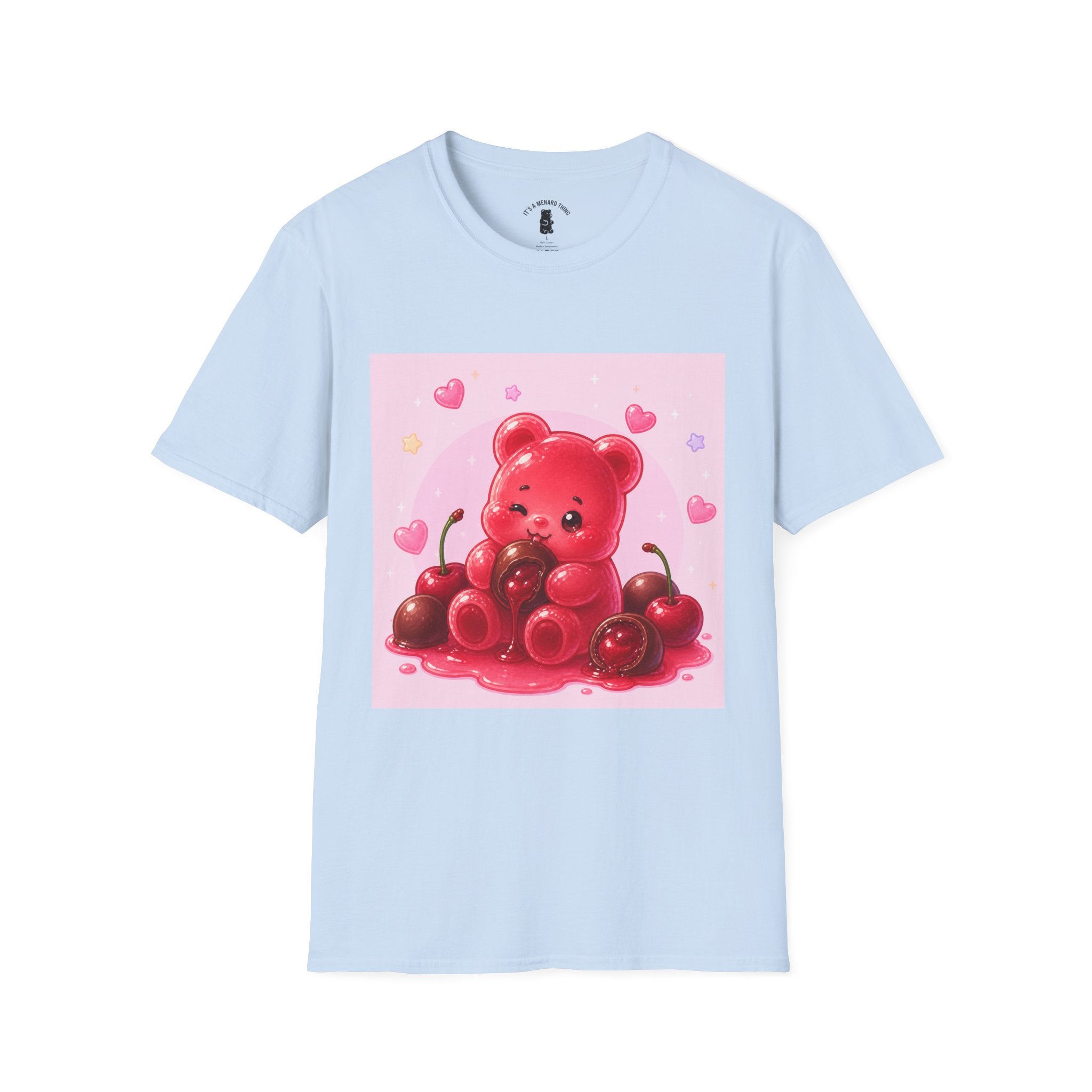 Chocolate Cherry Gooey Gummy Bear T-Shirt — Kawaii Graphic Tee