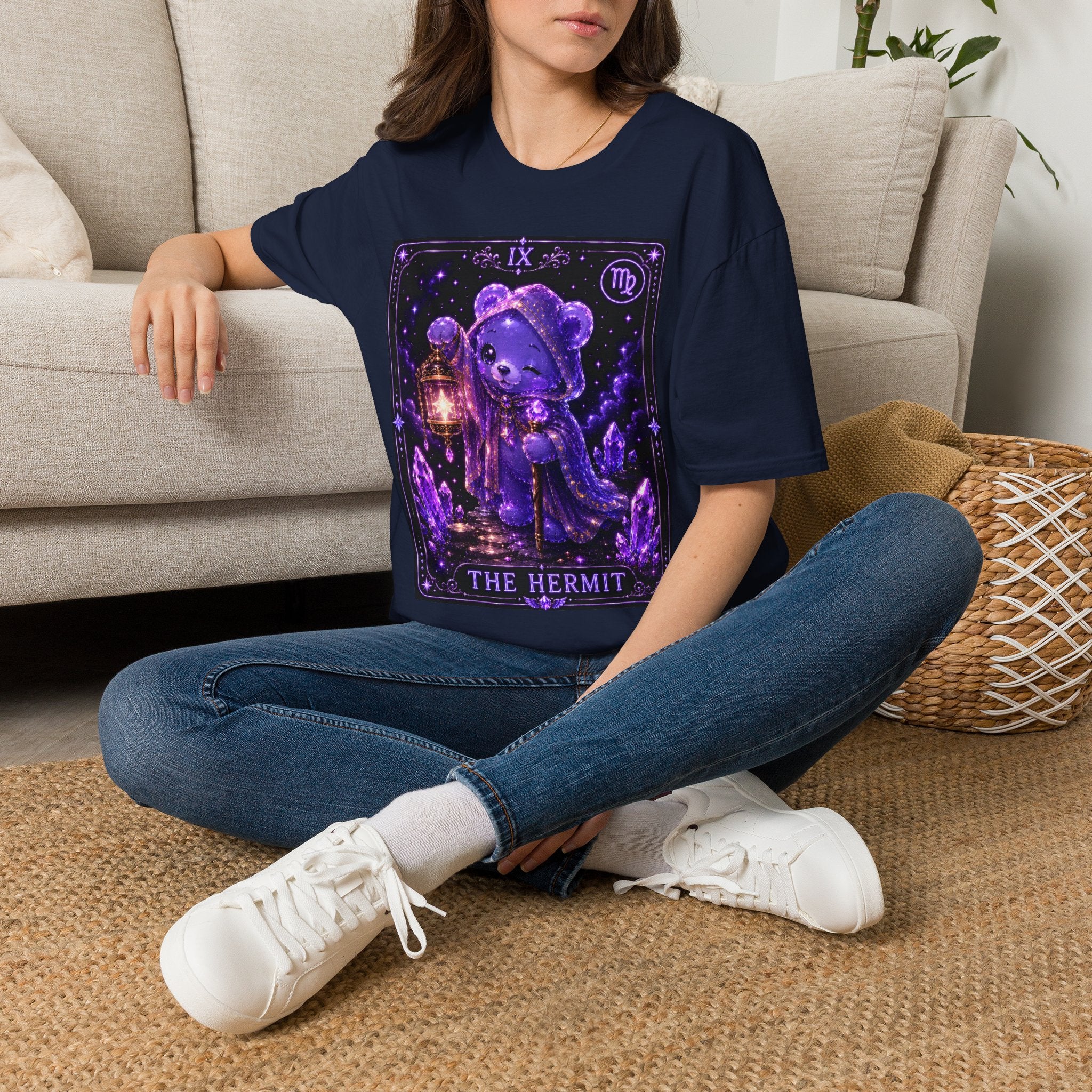 The Hermit Tarot Cosmic Oozy Bear Friend- Graphic Shirt