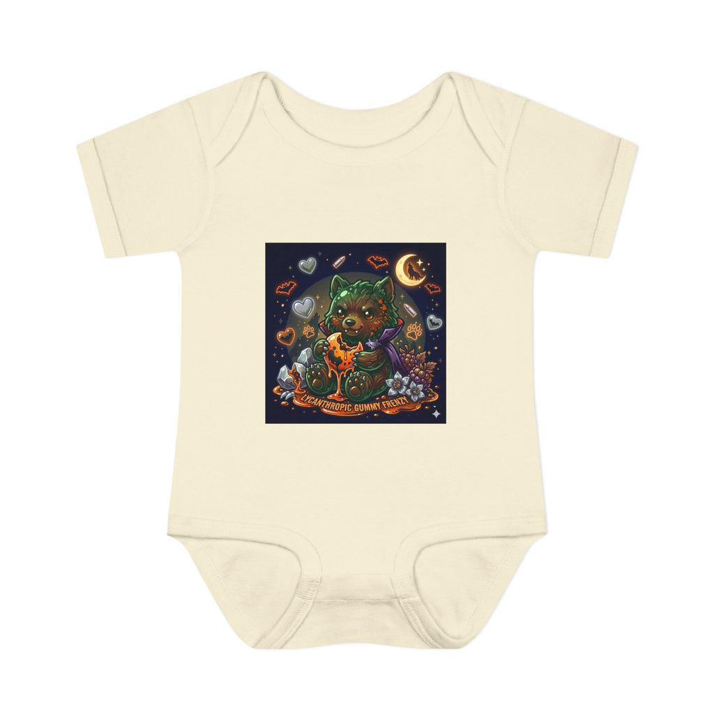 Baby Bodysuit — Cute Halloween Werewolf Gooey Bear