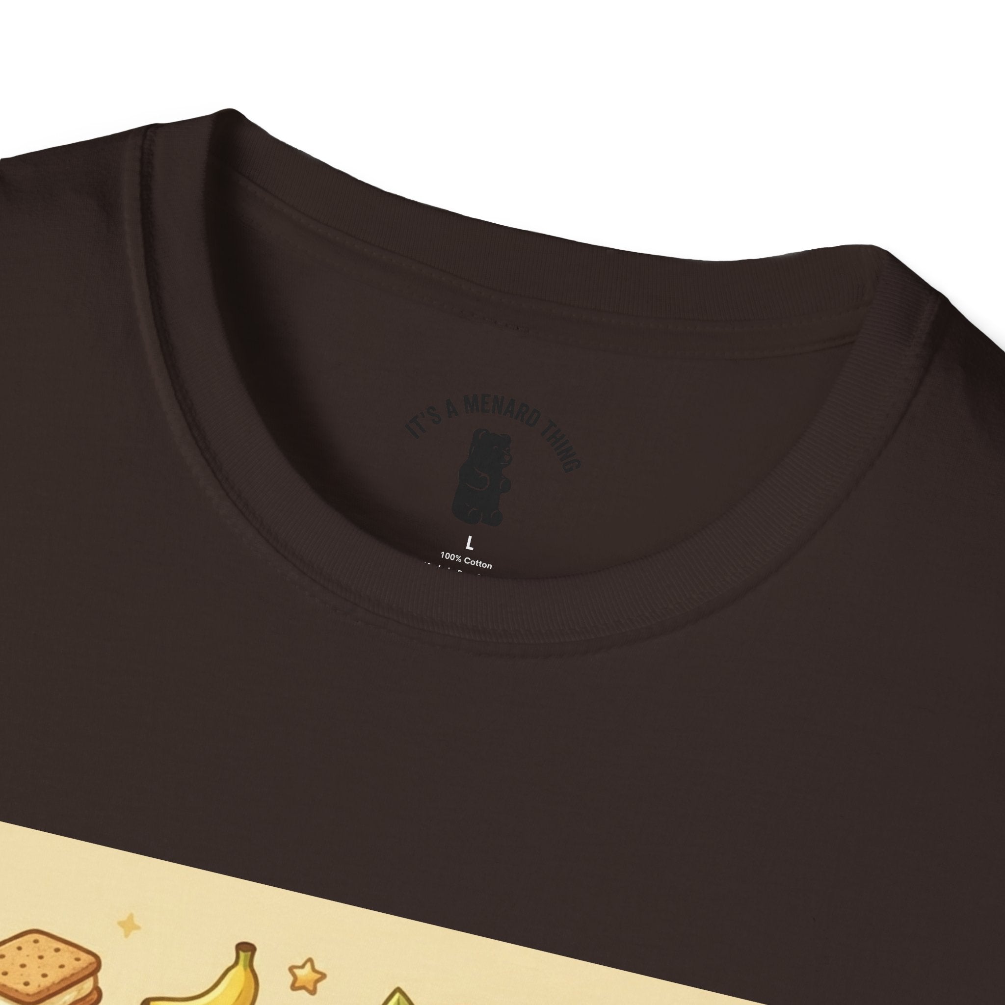 Banana Cream Pudding & Vanilla Cookies, Gooey Gummy Bear — Cute Cartoon T-Shirt