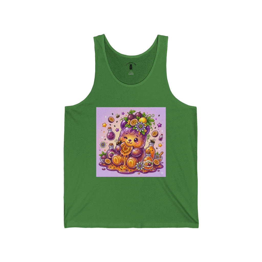 Passion Fruit Delight, Exotic Fruit Gooey Gummy Bear - Kawaii Graphic Tank Top