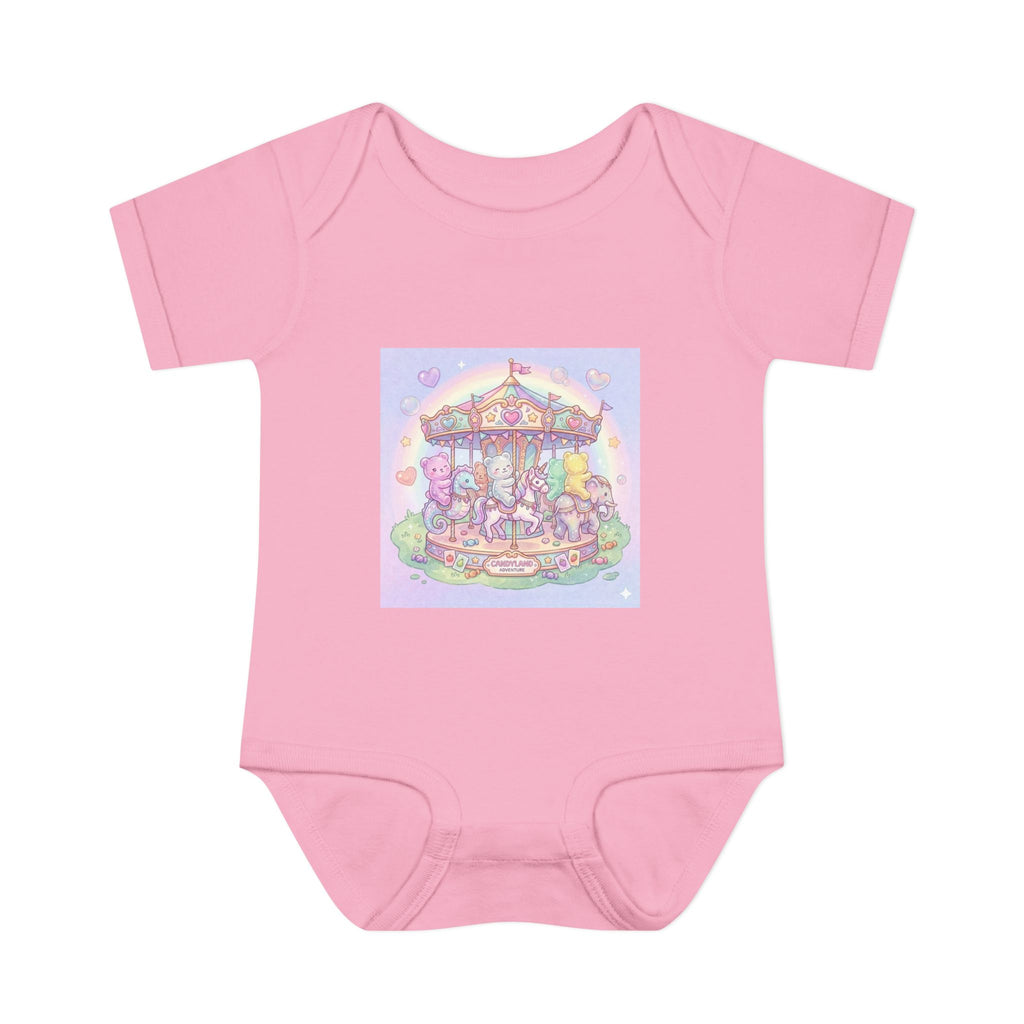 Gooey Gummies Carousel: Pastel Baby Bodysuit