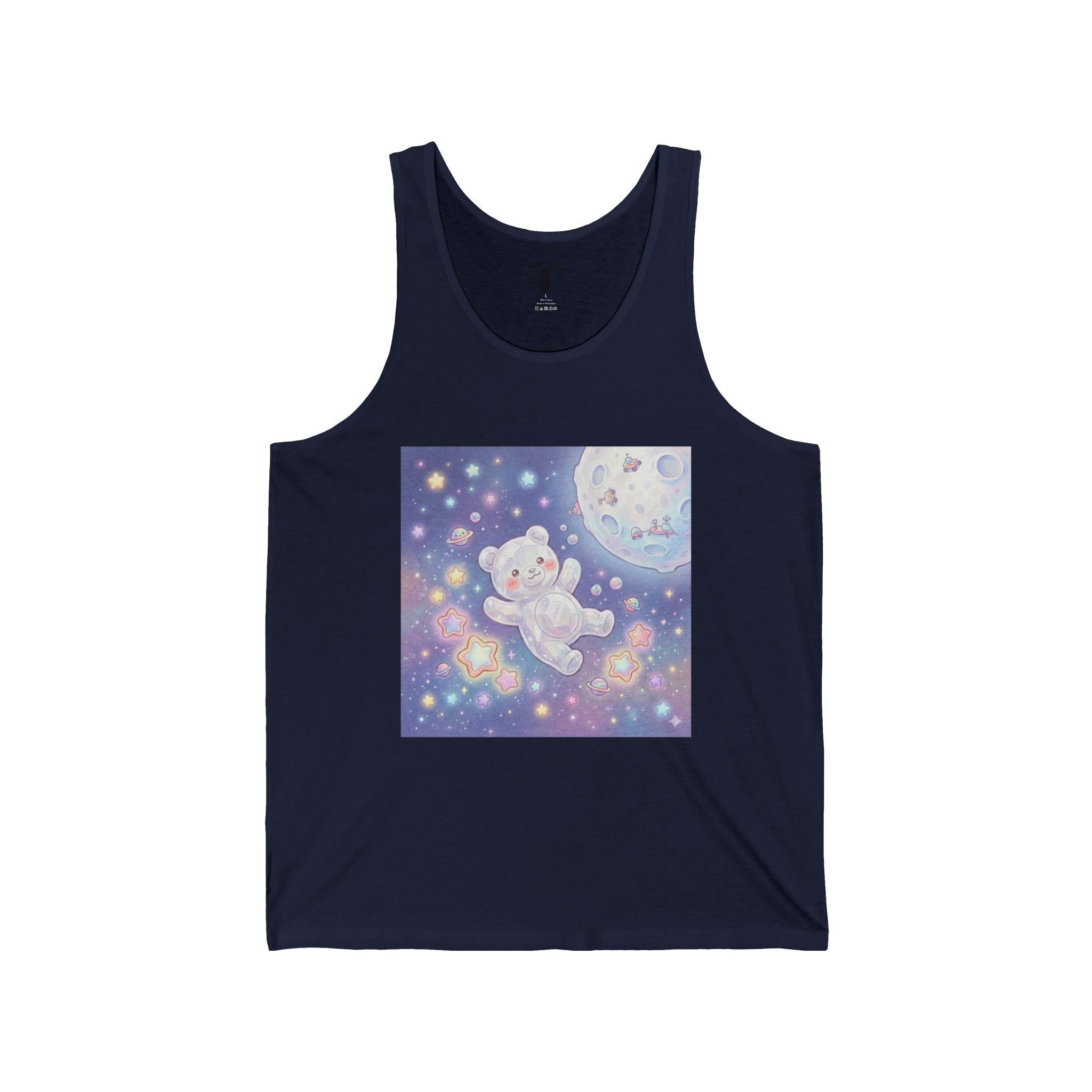Take Me to The Moon, White Crystal Gooey Gummy Bear —Graphic Tank