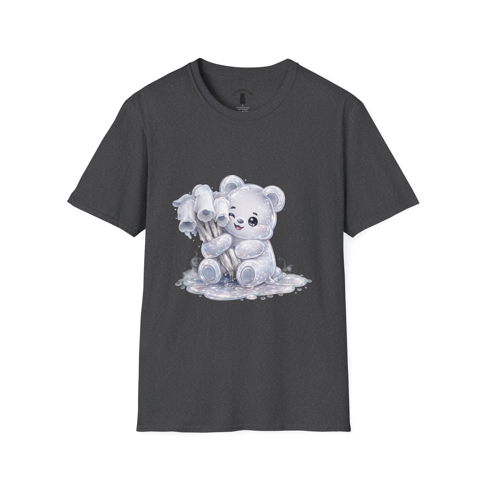 Special Ghost Pipe Mushroom Cluster, White Oozy Bear Gummy Friend- Graphic Shirt