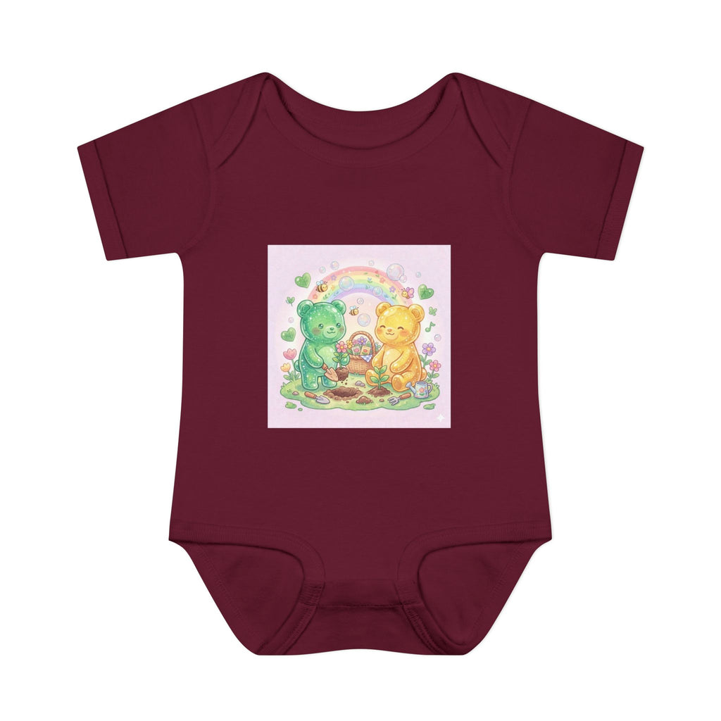 Copy of Infant Bodysuit — Oozy Gummy Bears Gardening Baby Onesie