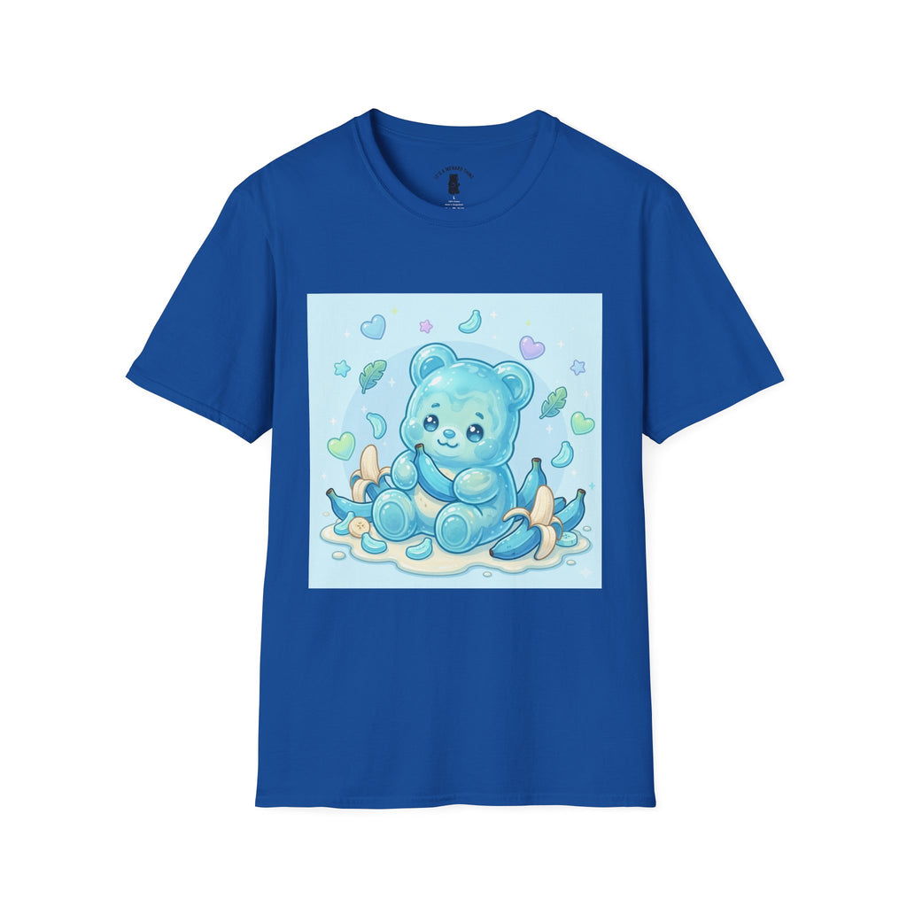Exotic Blue Java Banana Baby Oozy Bear Friend- Kawaii Graphic Shirt
