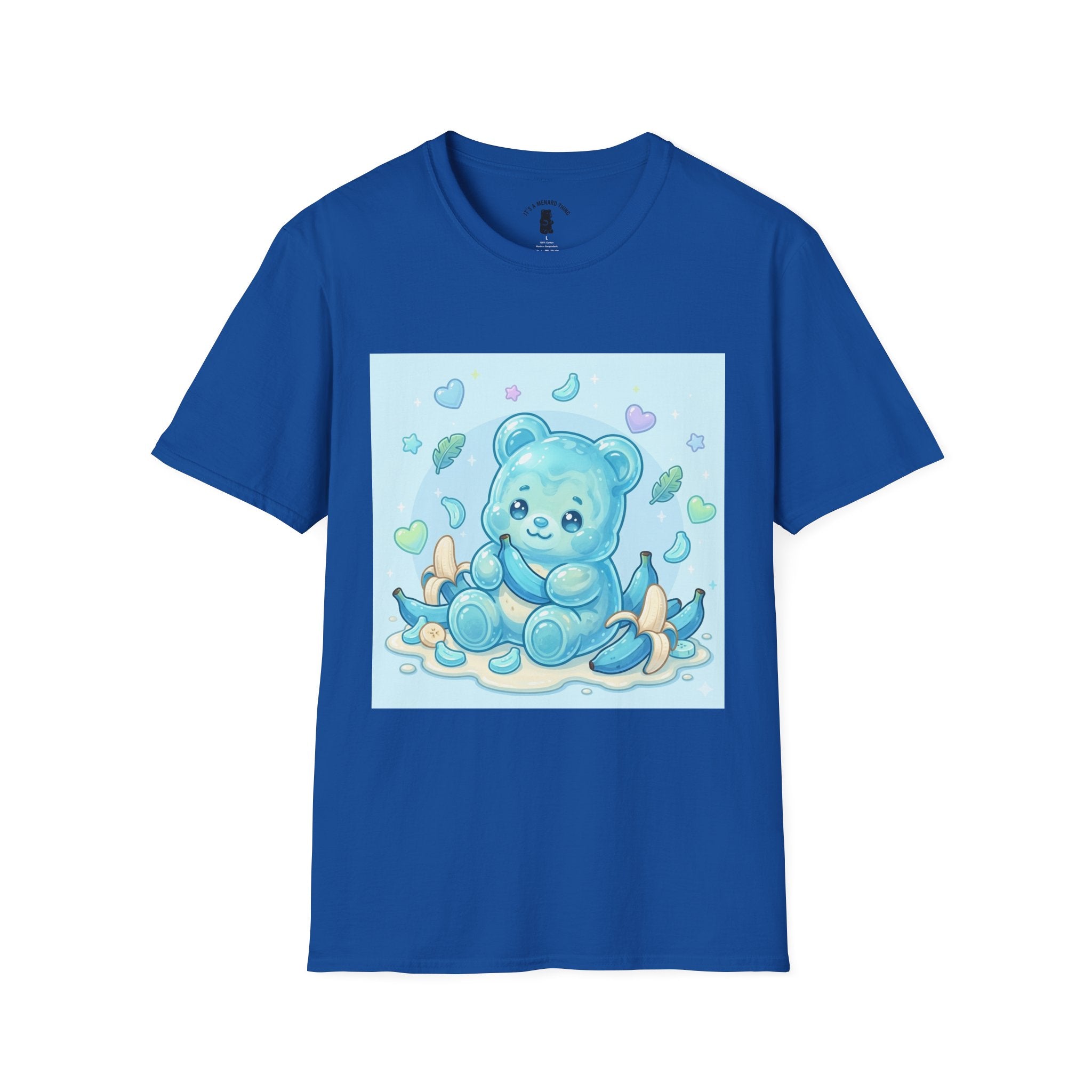 Exotic Blue Java Banana Baby Oozy Bear Friend- Kawaii Graphic Shirt
