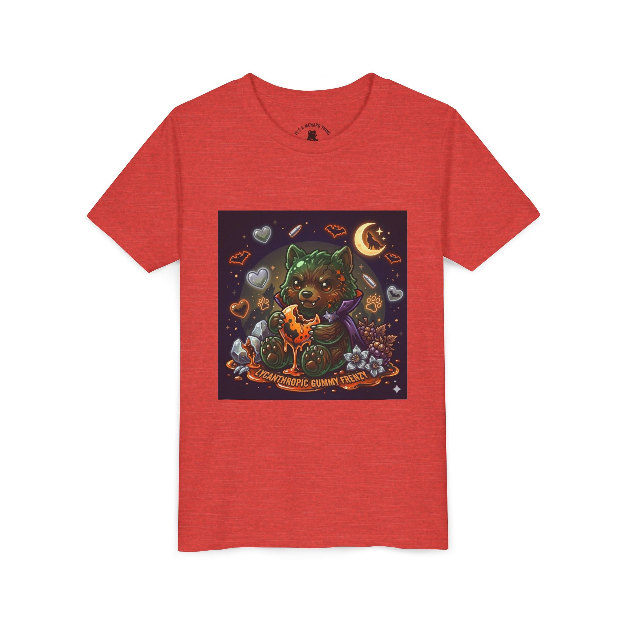 Halloween Werewolf Gooey Gummy Bear- Youth T-Shirt