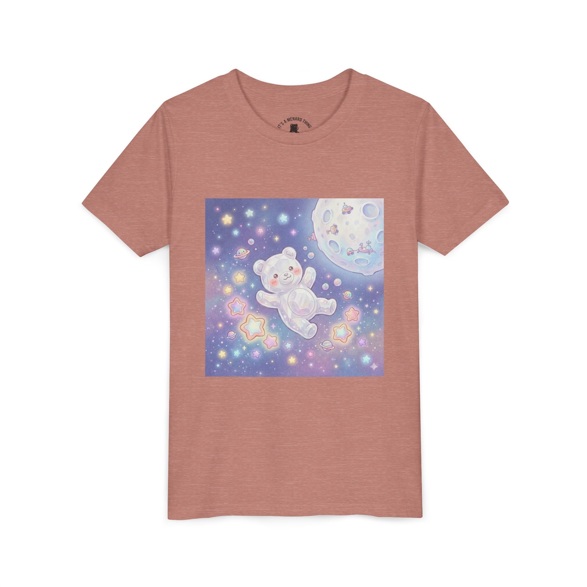 "Float Me to The Moon" Gooey White Crystal Gummy Bear Youth Tee