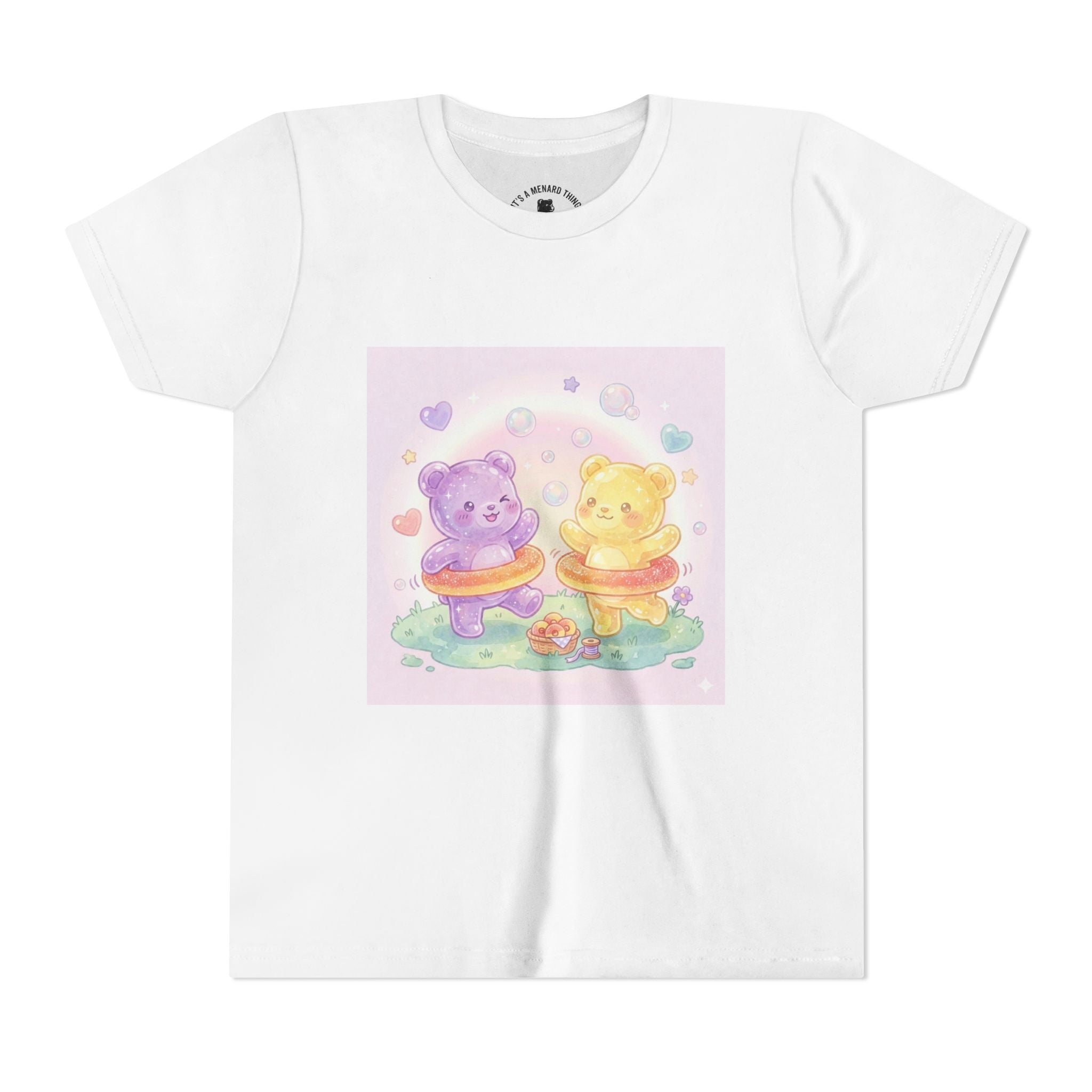 Friendship Peach ring Hula-Hoop Gooey Gummies- Graphic Kids T-Shirt