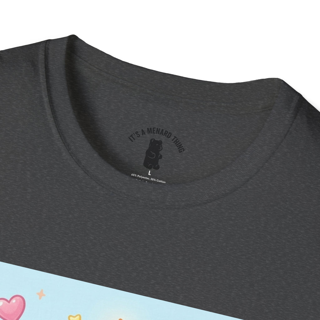 Birthday Cake and Party Gooey Gummy Bear— Kawaii Graphic T-Shirt