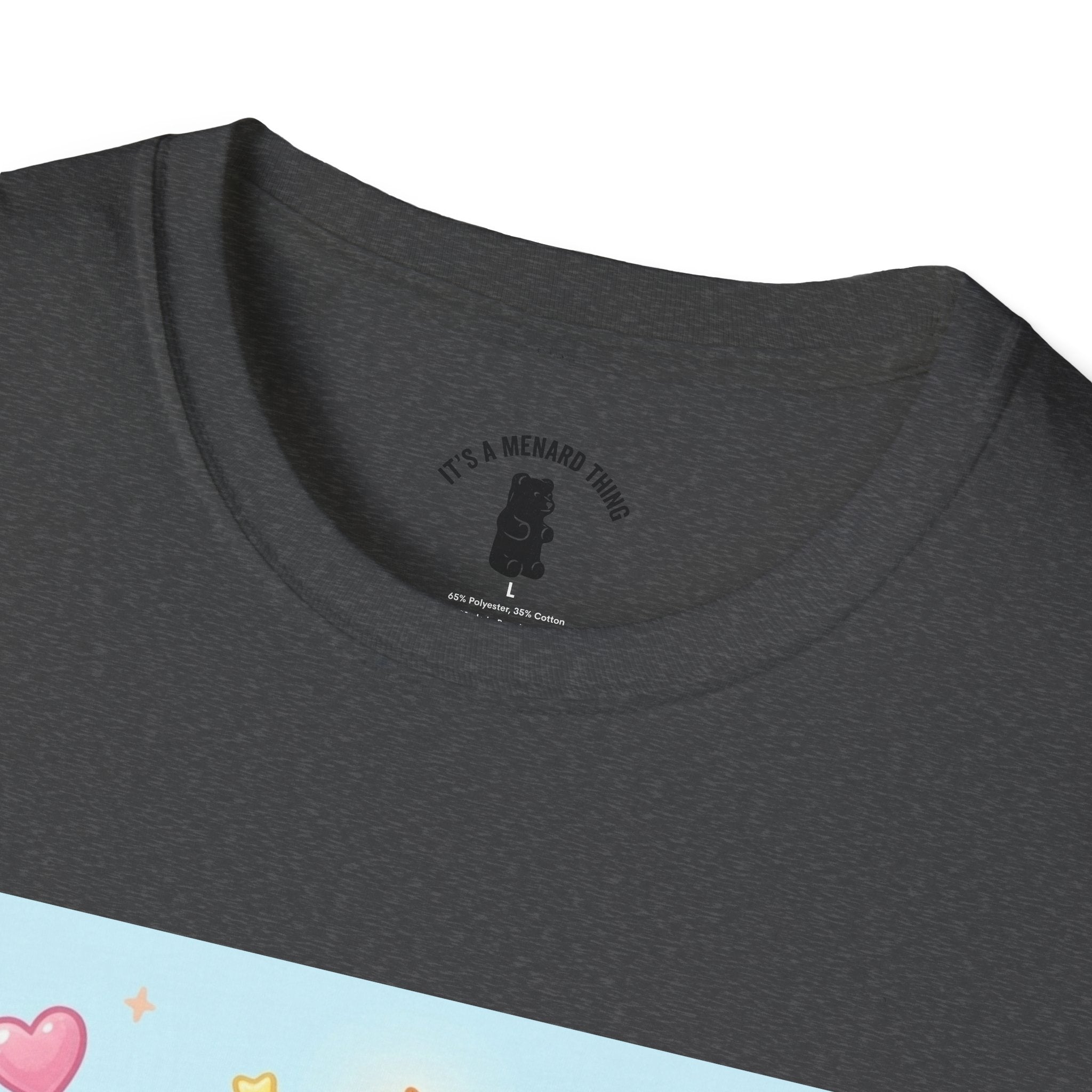 Birthday Cake and Party Gooey Gummy Bear— Kawaii Graphic T-Shirt