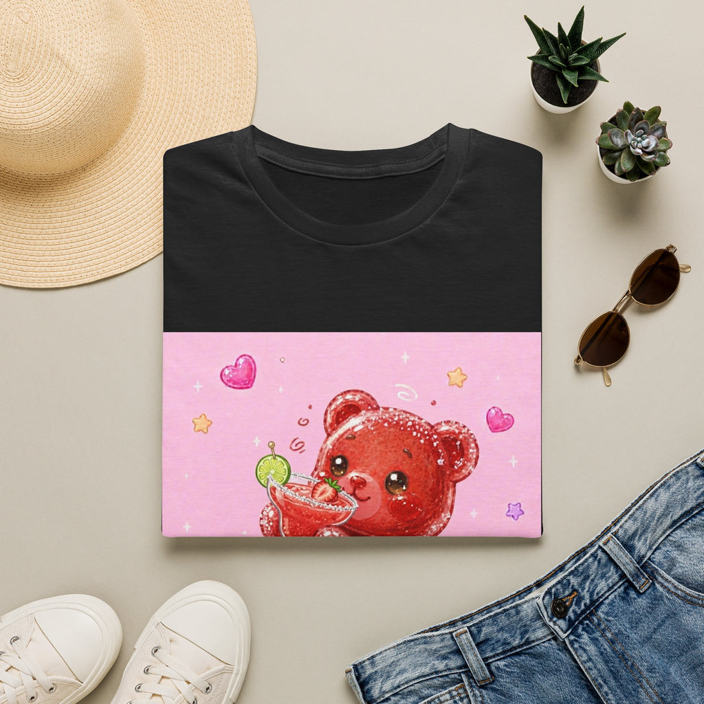 Yummy Strawberry Daiquiri, Red Oozy Boozy Gummy Drinking Pal- Graphic Shirt
