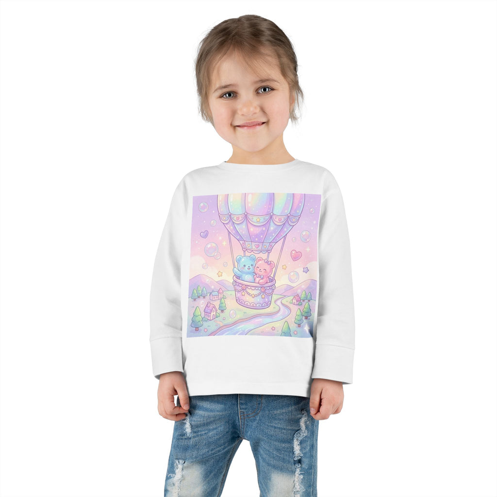 Hot Air Balloon Adventure, Oozy Bear Gummy Friends- Graphic Long Sleeve Shirt