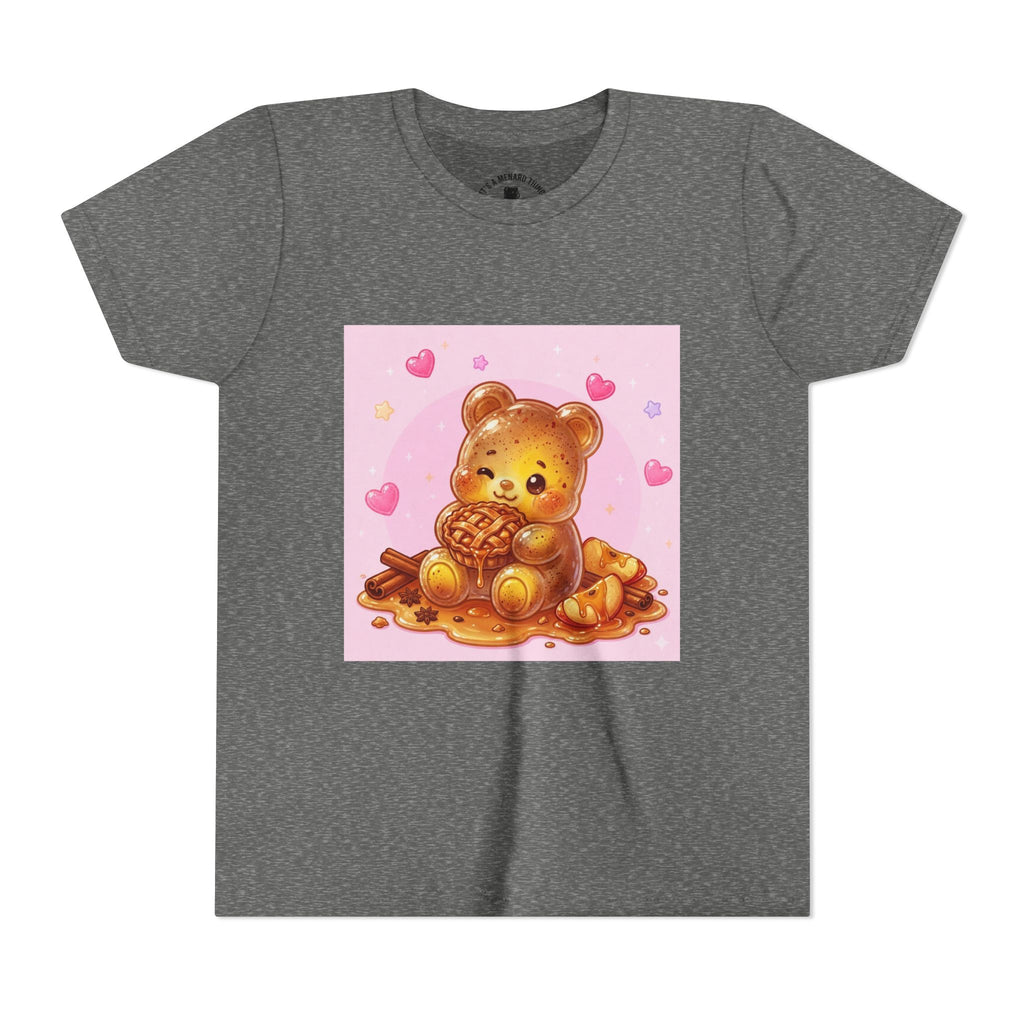 Warm Apple Cinnamon Pie Gooey Gummy Bear Hearts Youth Tee
