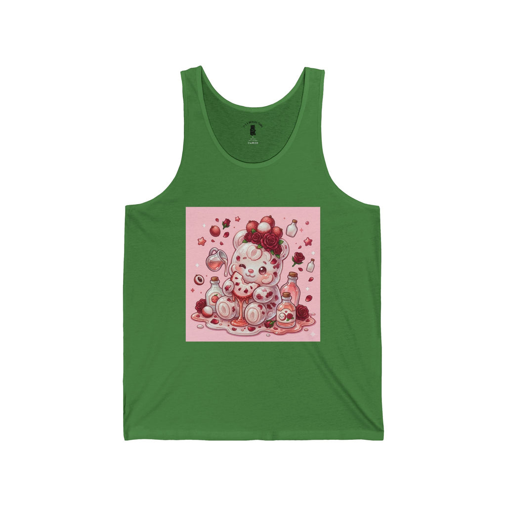 Fresh Lychee Berry, Exotic Gooey Gummy Bear- Kawaii Graphic Tank Top