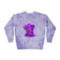 Lavender Stalk, Purple Oozy Bear Gummy Special- Graphic Tie-Dye Sweatshirt