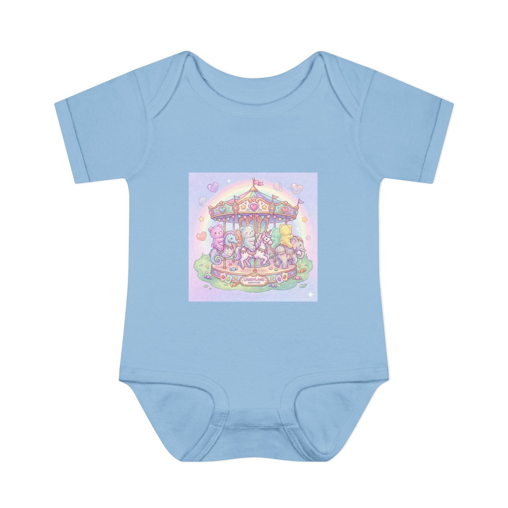 Gooey Gummies Carousel: Pastel Baby Bodysuit