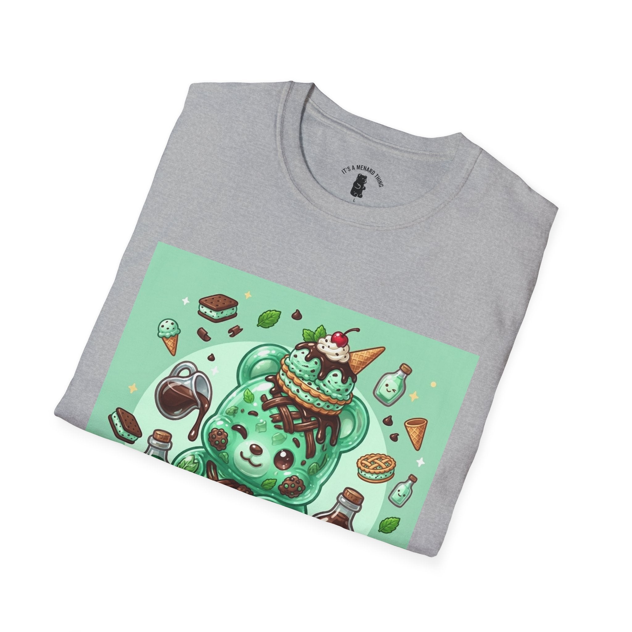 Mint Chip Ice Cream, Exotic Gooey Gummy Bear — Kawaii Graphic Tee