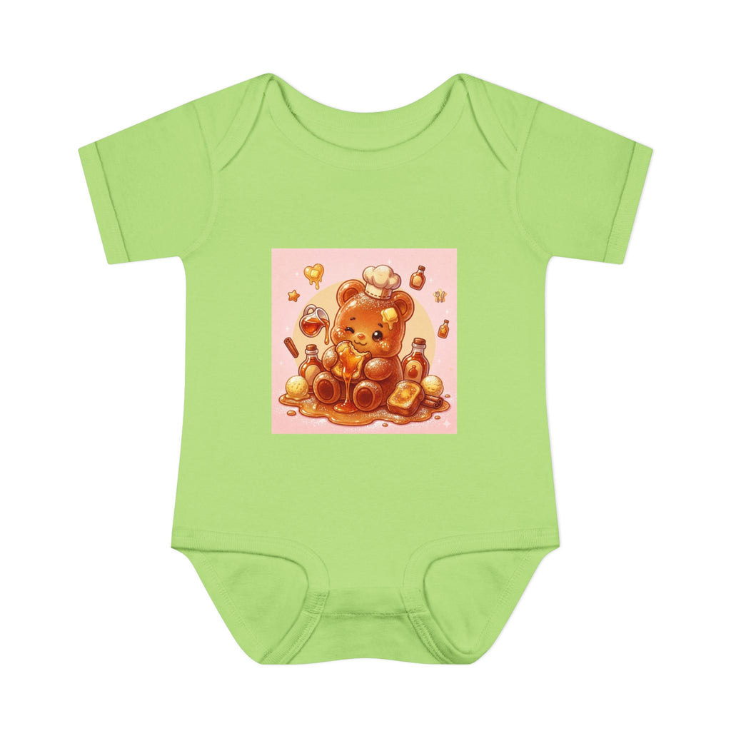 French Toast Gooey with Syrup Gummy Bear & Hearts Design