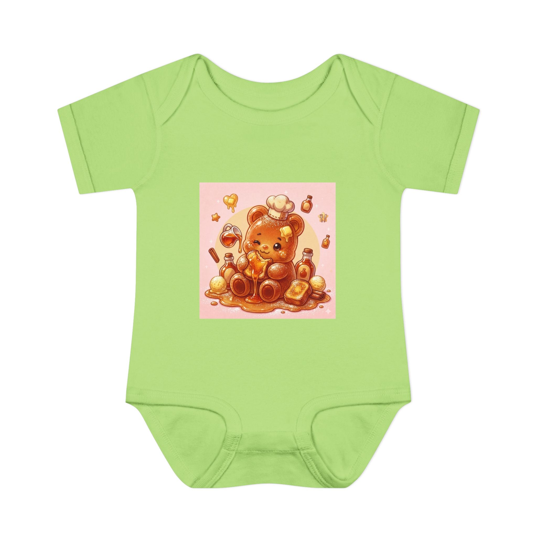 French Toast Gooey with Syrup Gummy Bear & Hearts Design