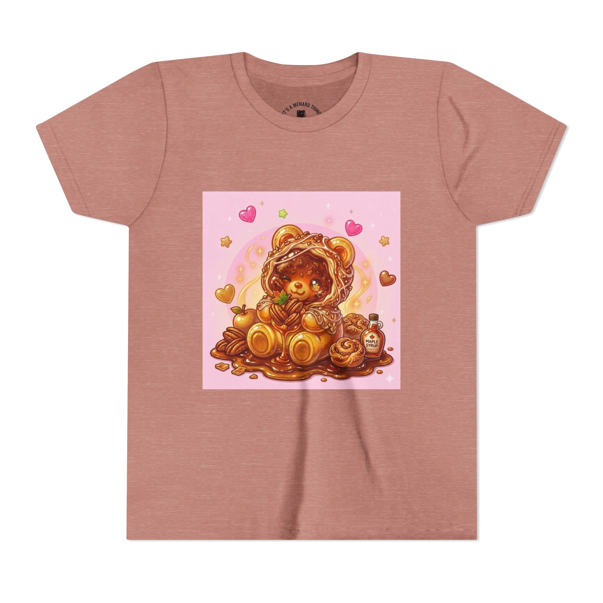 Cinnamon, Butter & Pecan Danish Gooey Gummy Bear Youth T-Shirt